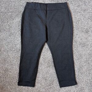 NWT Express Charcoal Heather‎ Gray Ponte Pant Women's Size XXL New Career Office